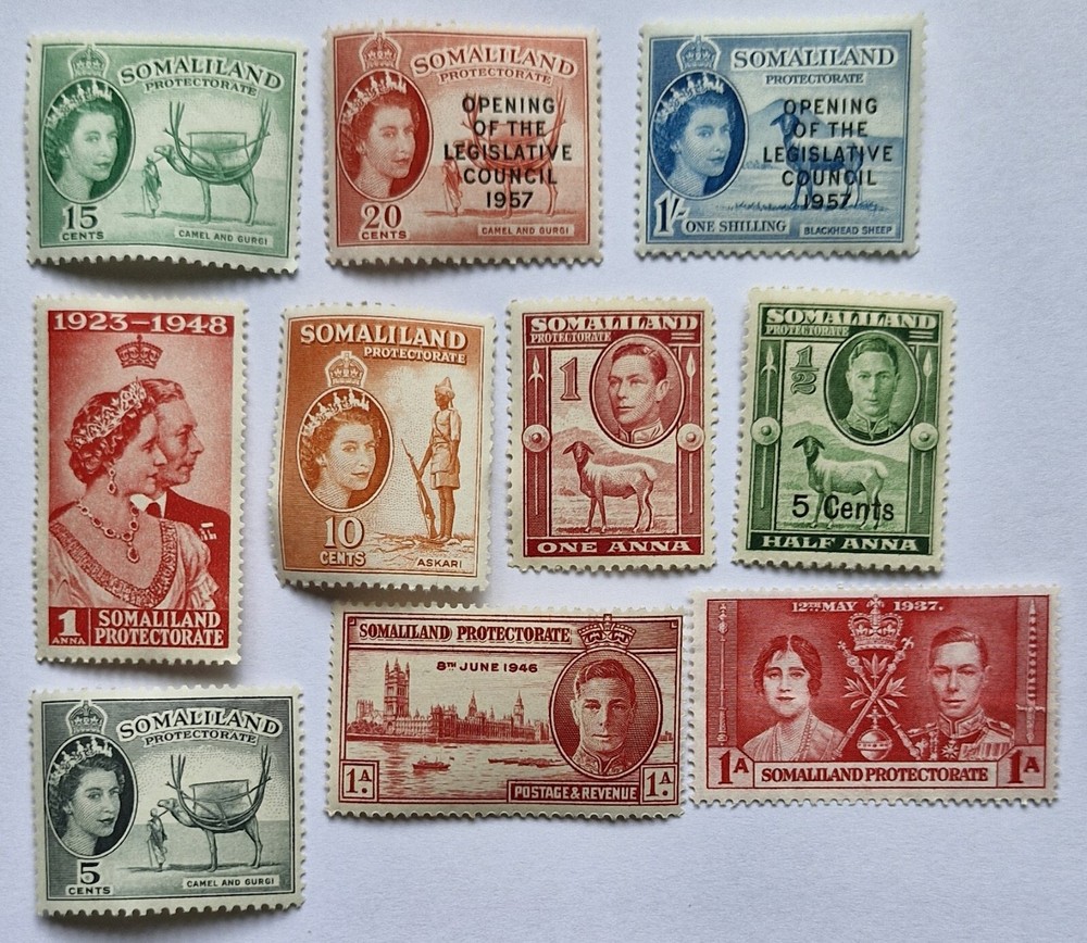 Somaliland Stamps Collection - 10 Different