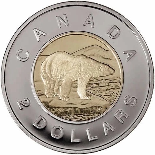 Canada 2000 W Winnipeg Mint Mark Proof Like Toonie!!