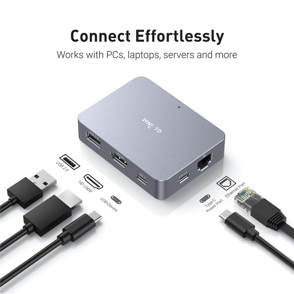 GL.iNet Comet (GL-RM1) Remote KVM Over Internet, 4K@30Hz Tailscale Support,Re...