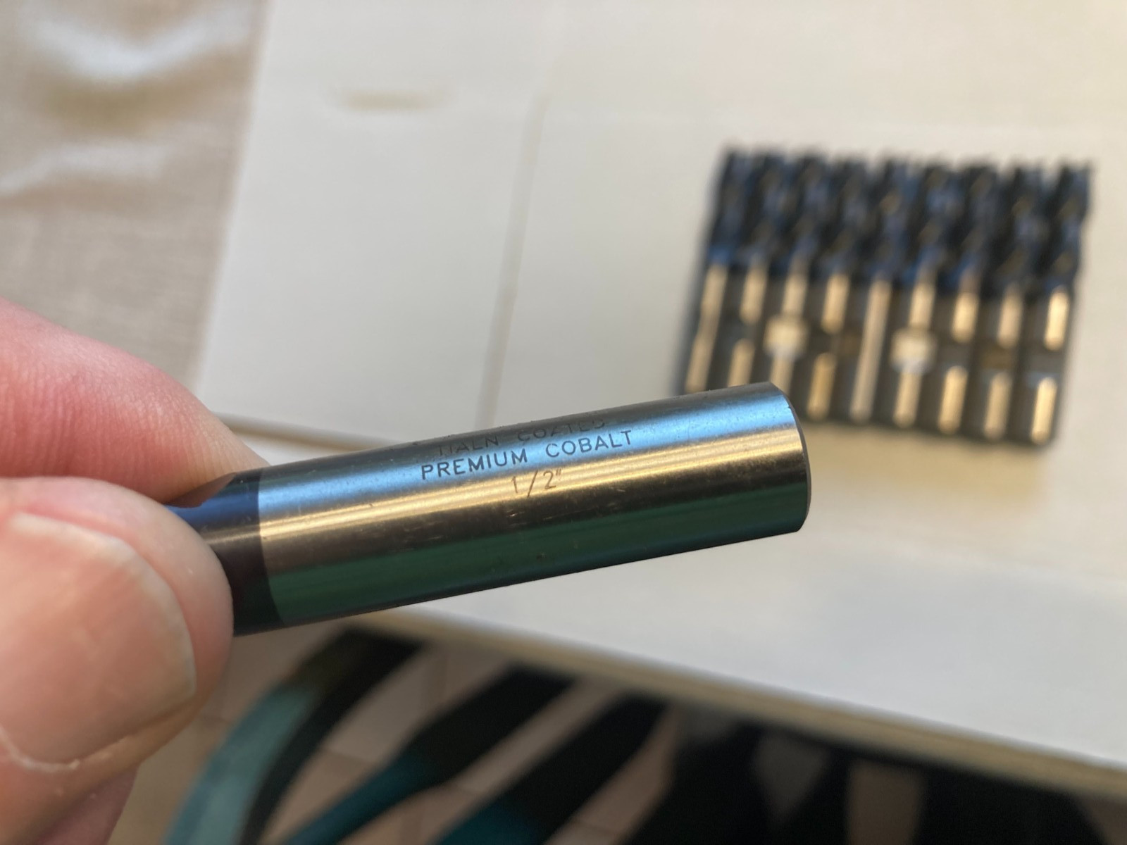 10 pcs 1/2" USED ROUGHING ROUGHER ENDMILLS 4 FLUTE