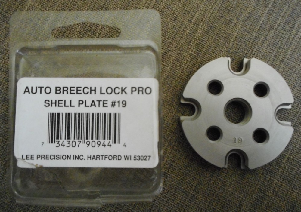 Lee Precision Auto Breech Lock Pro Shell Plate #19 ~ 90944