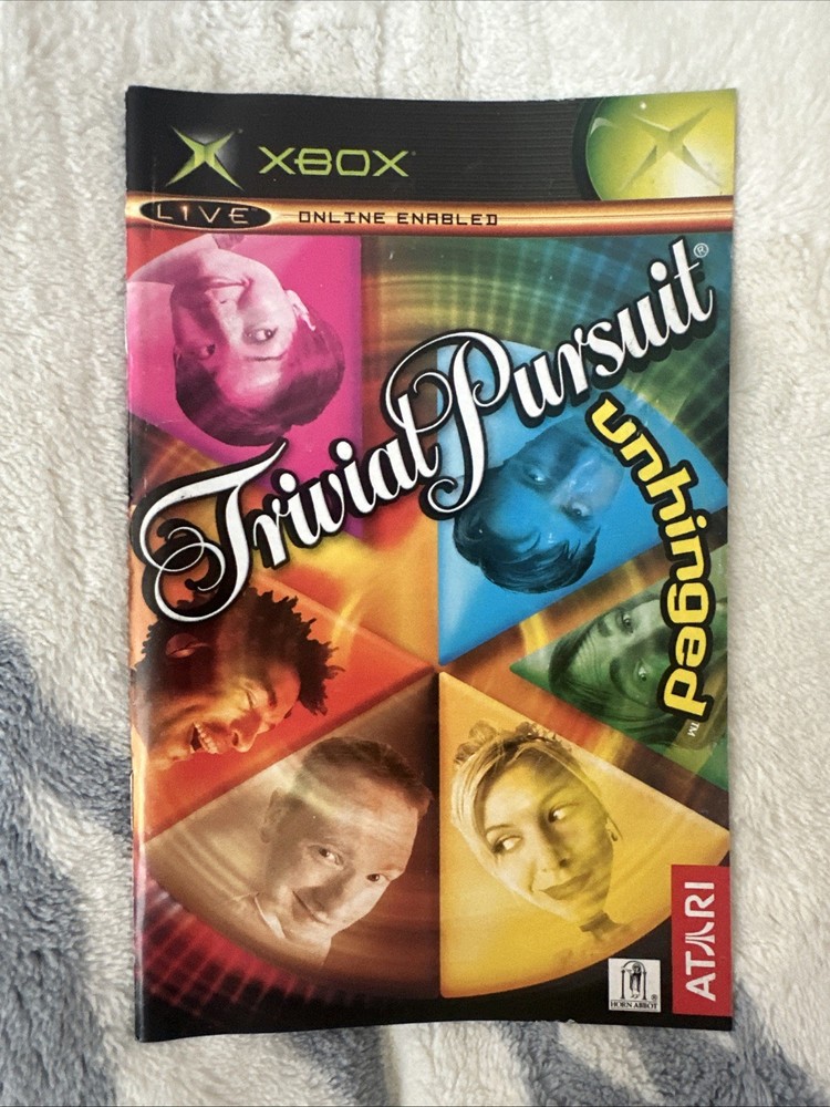 XBOX Manual Only Trivia Pursuit Unhinged