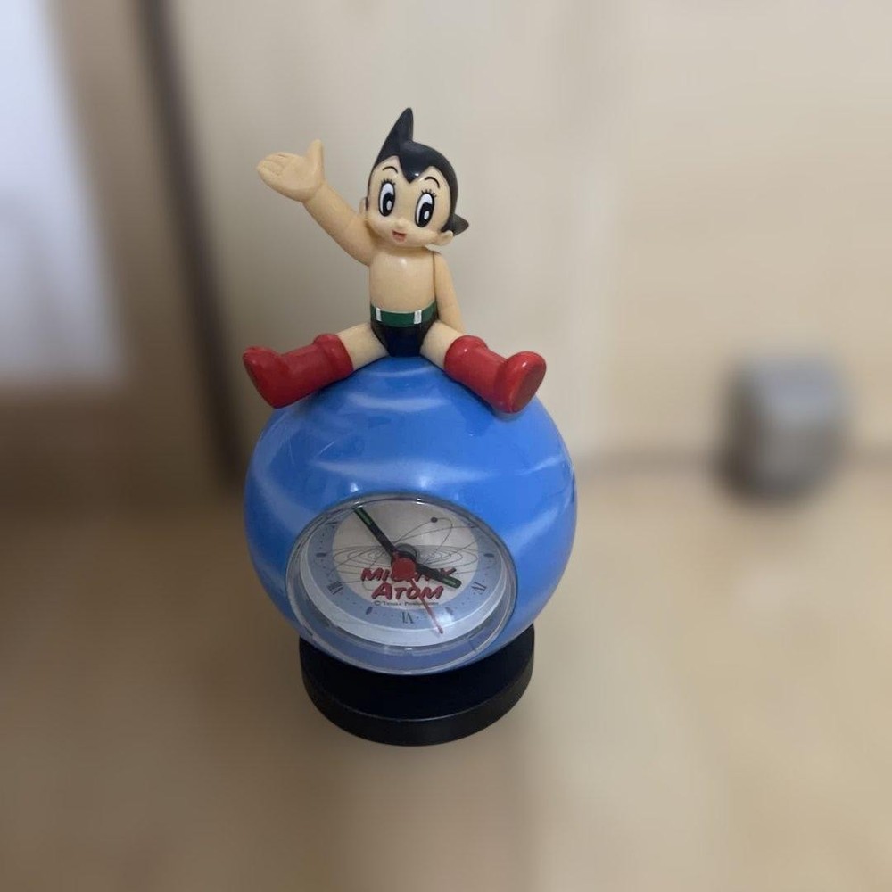 [Retro] Astro Boy Table Clock Quartz Osamu Tezuka Operation Confirmed Atom boy