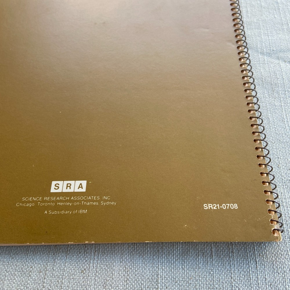 IBM SRA Computer Training Library 308X Hardware Operator Reference Guide Vintage