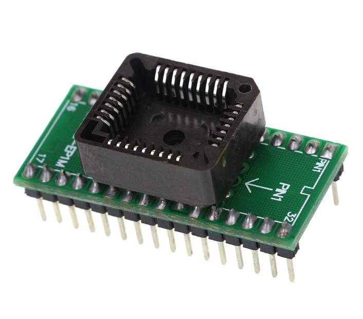 PLCC32 to DIP32 Programmer Adapter IC Socket Converter Chip Socket Module
