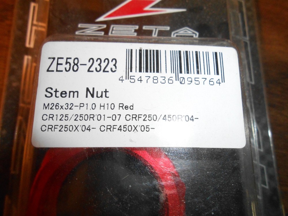 Zeta Stem Nut/Red/ZE58-2323