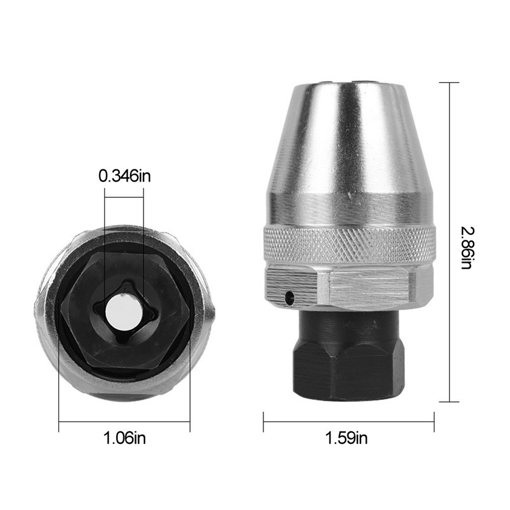 Threading Head Socket Remover 3/8 Inch for Rust Painted Damaged Waste Bolts