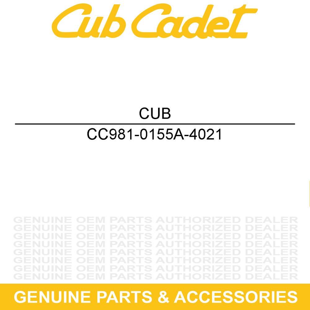 CUB CADET 981-0155A-4021 Handle Bracket Assembly Left Hand Yellow 2 CSV070