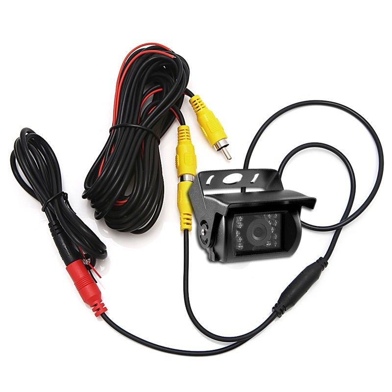 Truck Backup Camera Heavy Duty 18 LED IR Night Vision Vehicle Rear View 12V-24V