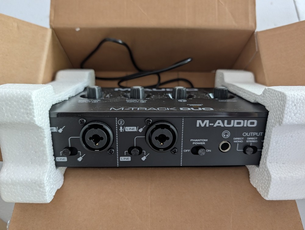 M-Audio M-Track Duo HD USB Audio Interface 2-Channel Phantom Power