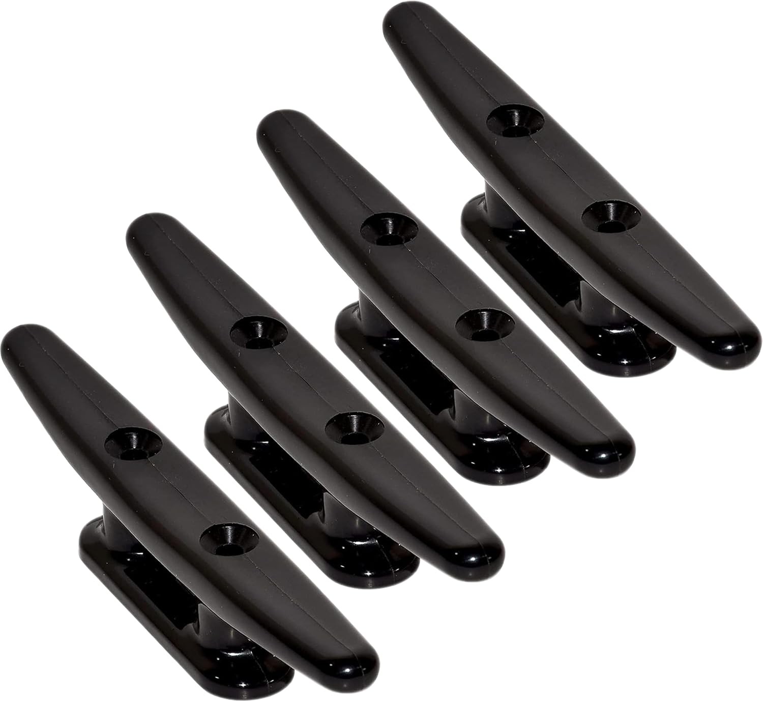 4 Pack 8 inch Boat Dock Cleats, Marine Kayak Nylon Cleats Black Boat Cleats Dock
