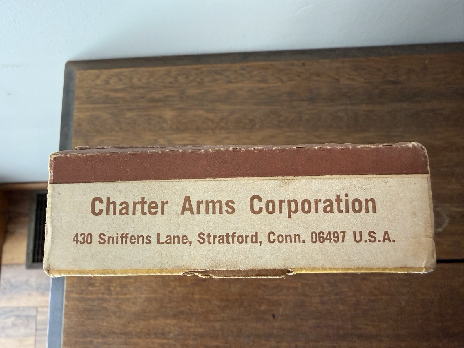 Vintage Charter Arms Empty Cardboard Box Only Display Box