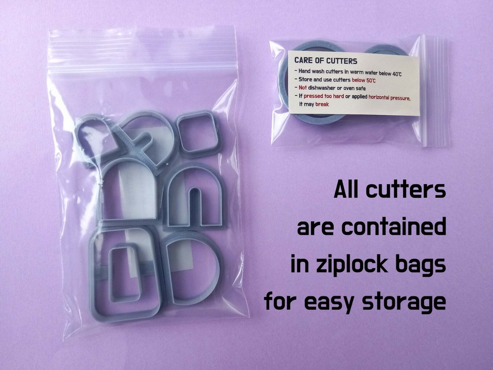 Halloween Theme Micro Pumpkin Bat Ghost Polymer Clay Cutter Set | Maxi Mini