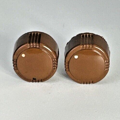 Classic Radio Knobs 2pc 1940s-50s Midcentry Bakelite 1/4" D Shaft Standard Knobs