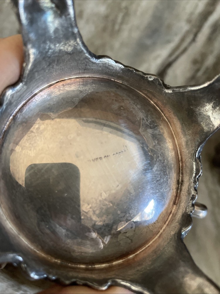 VIntage Silver on Copper Tea Set