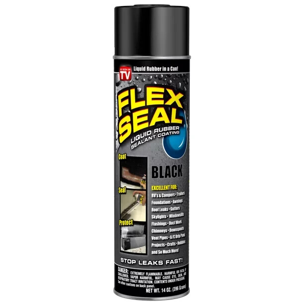 Flex Seal Spray BLACK Liquid Rubber Sealant Coating, 14 oz NEW! Free Shipping