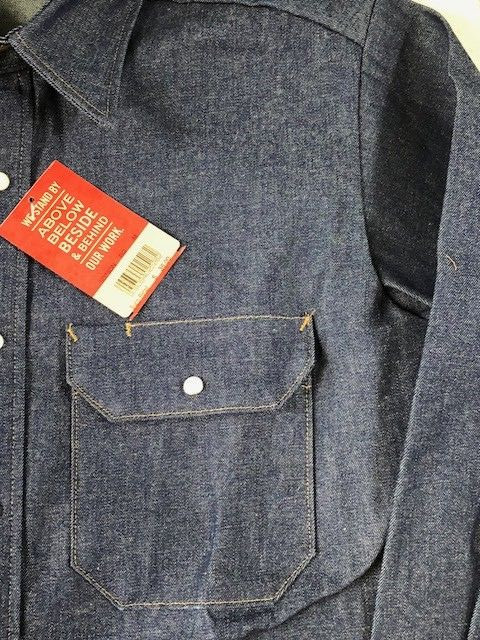 Red Kap SD78DN Men's Deluxe Denim Western Work Shirt New