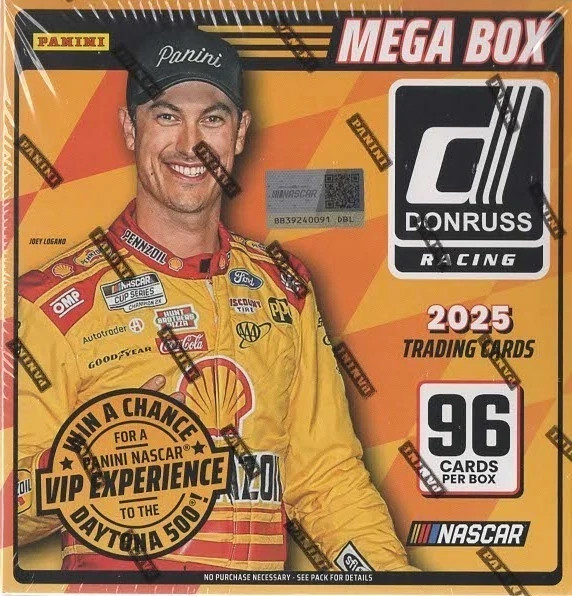 2025 Panini Donruss NASCAR Racing 96 Ct. Mega Box | Factory Sealed