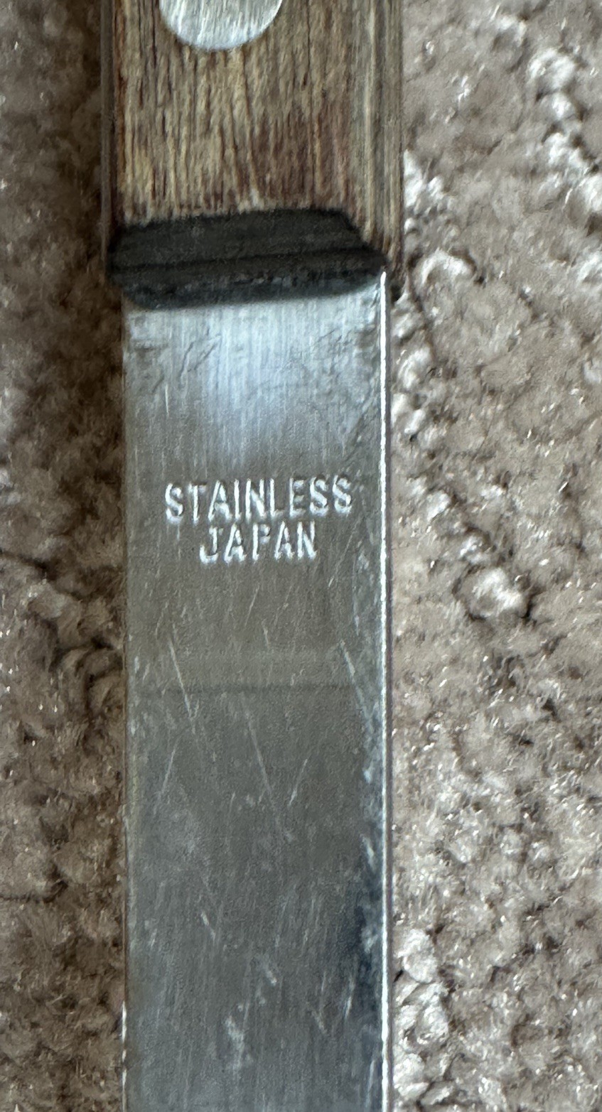 Lot 12 Utensils w/ Wooden Handles Stainless Helco Flint Blue Ribbon Japan USA