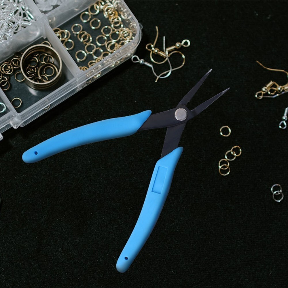 Compact Blue and Black Jewelry Making Plier Efficient and Rust Resistant