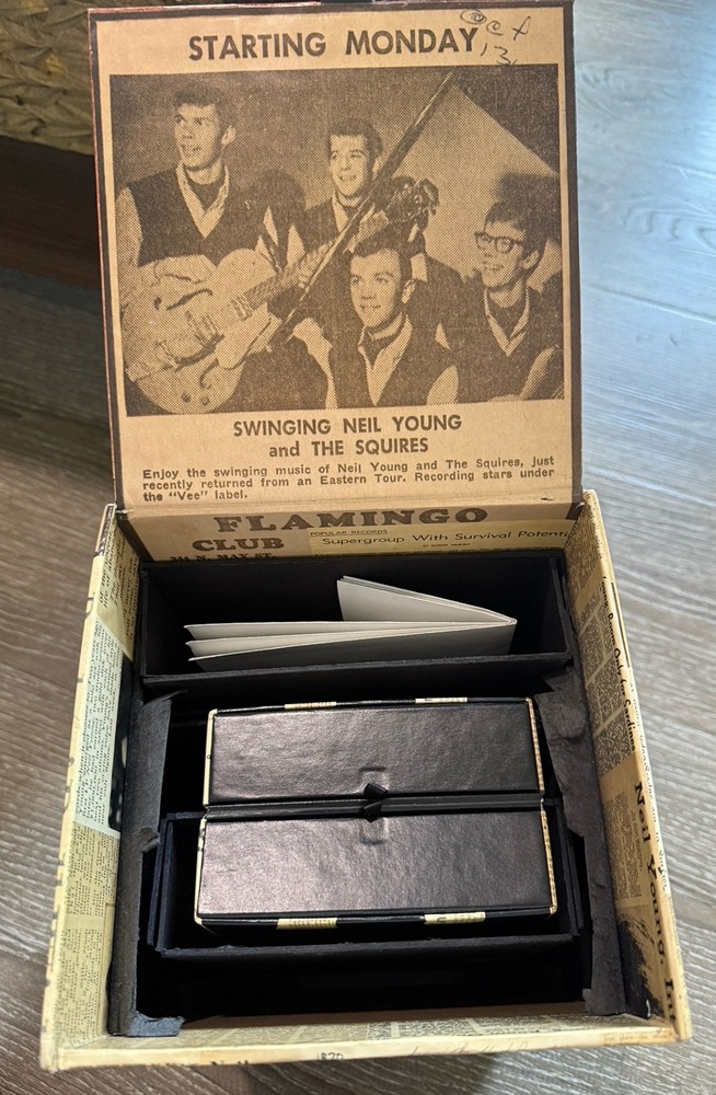 Neil Young Archives Vol. I BOX, POSTER AND EMPTY CD HOLDER DISPLAY ONLY