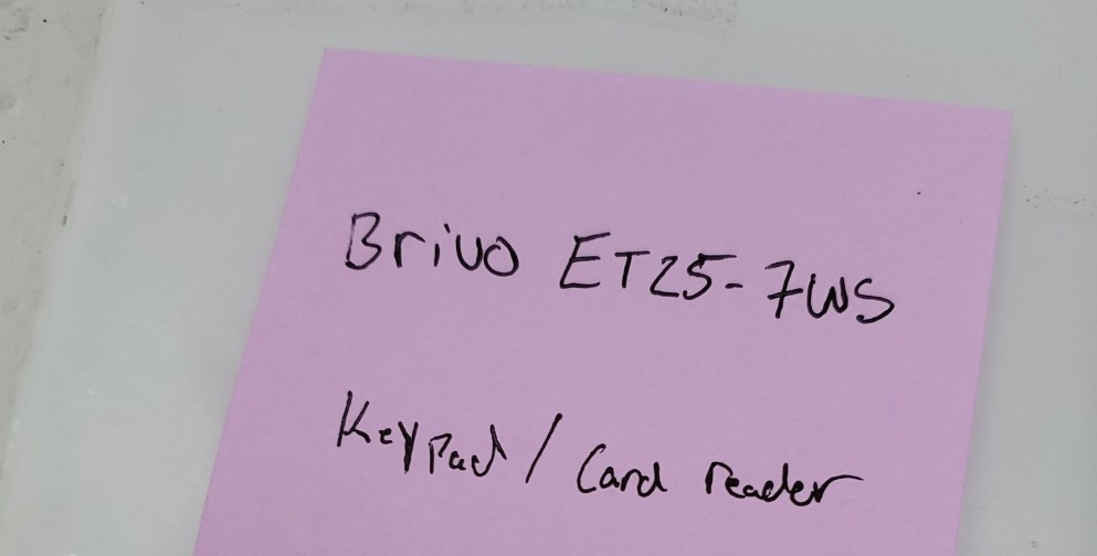Brivo ET25-7WS Keypad/ Card Reader