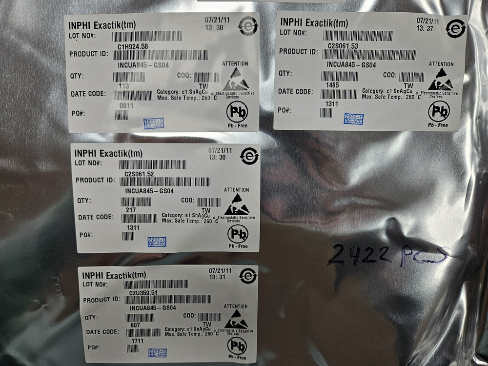 (3PCS) INCUA845-GS04 Bus Driver/Transceiver Clock Buffer Zero Delay 28-VFBGA