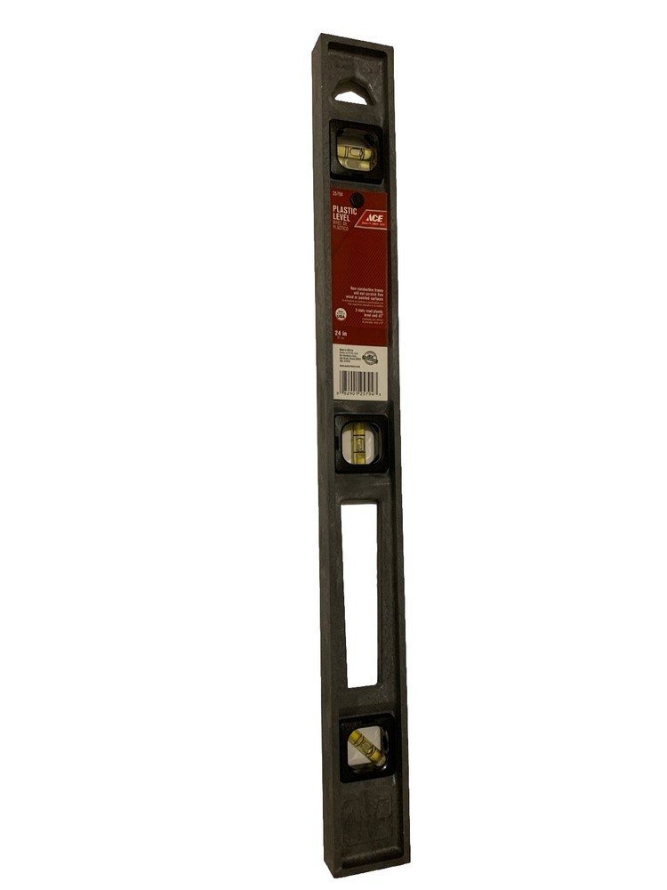 Ace 24 in. Plastic I-Beam Level 3 vial