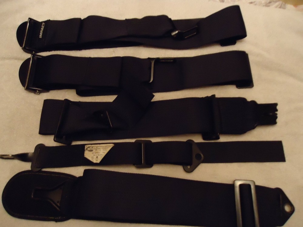 IMPACT RACING SEAT BELTS BLACK #2