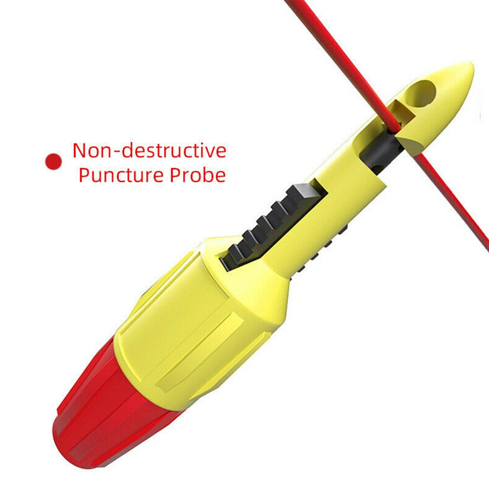 4x Insulation Wire Piercing Puncture Probe Test Hook Clip with 2mm/4mm Socket