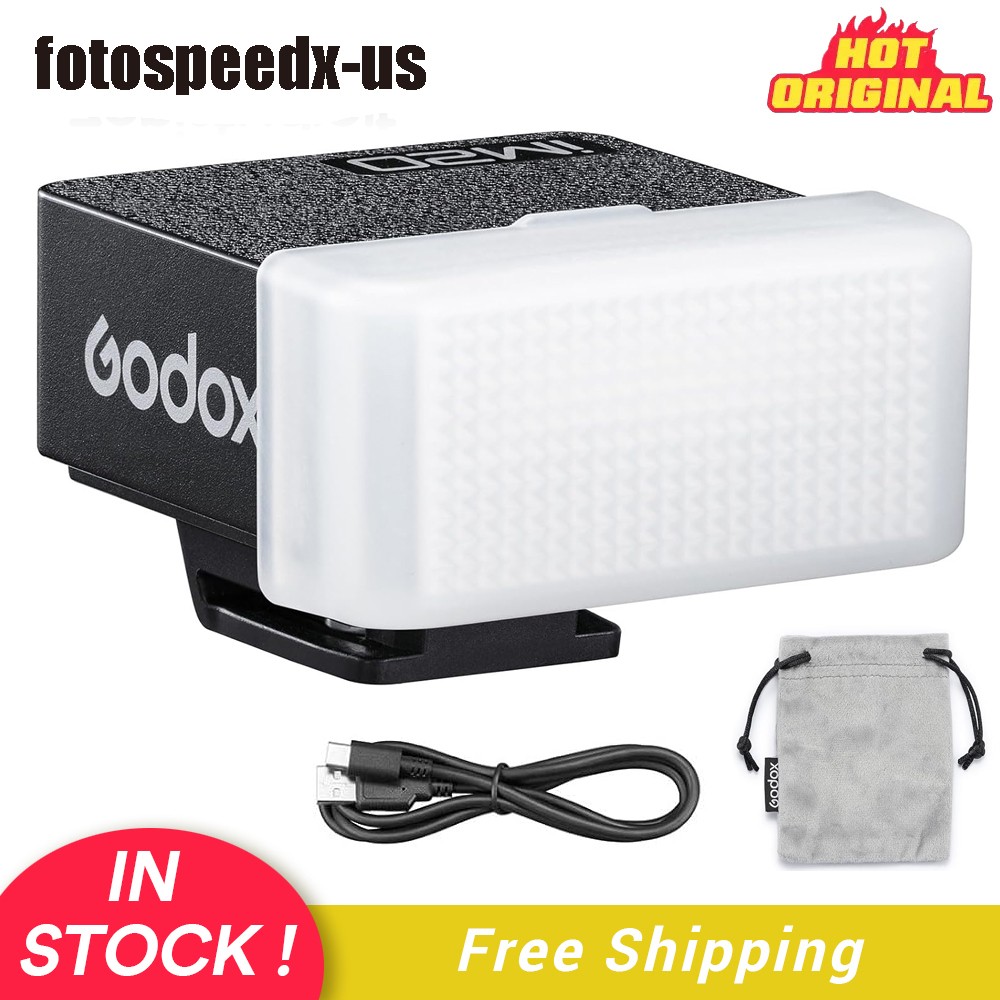 Godox iM20 Mini Camera Flash with Diffuser GN10 USB-C Charging Built-in Battery