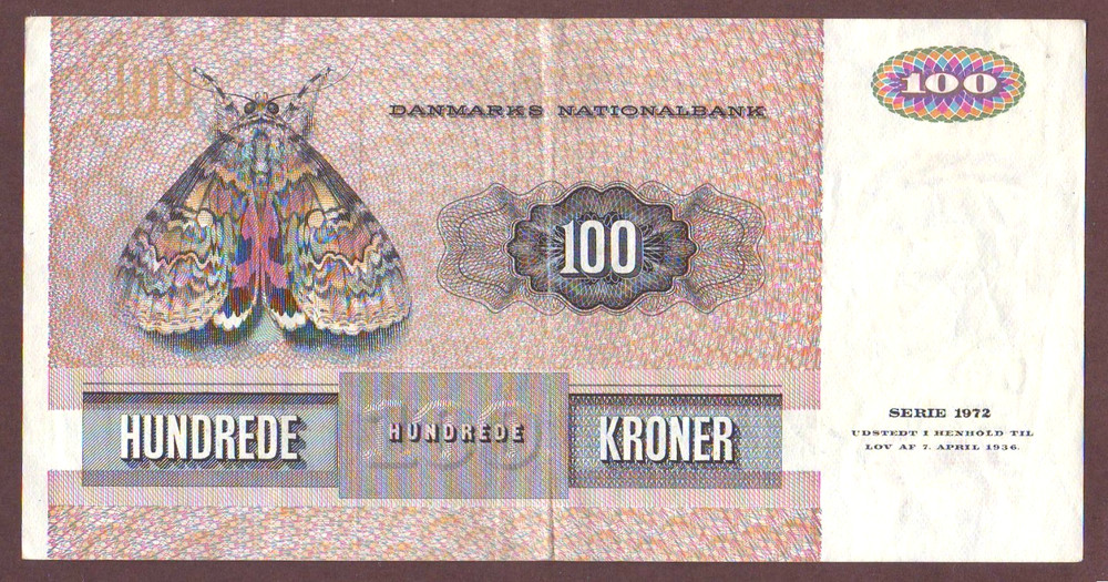 DENMARK 100 Kroner (19)84 Prefix C6