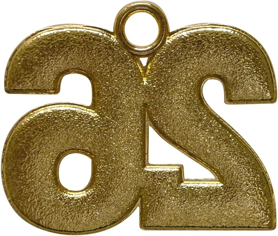 Gold Tassel Charm with Date Drop for 2026