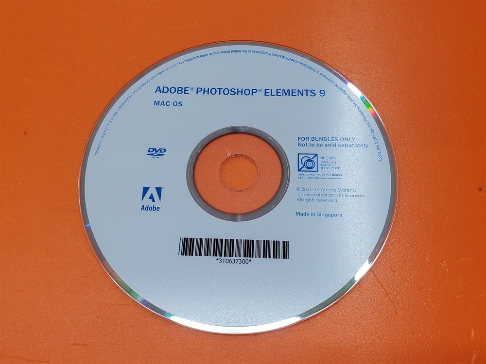⭐️⭐️⭐️⭐️⭐️ Adobe Photoshop Elements 9 For Mac OS Disc Only No Case