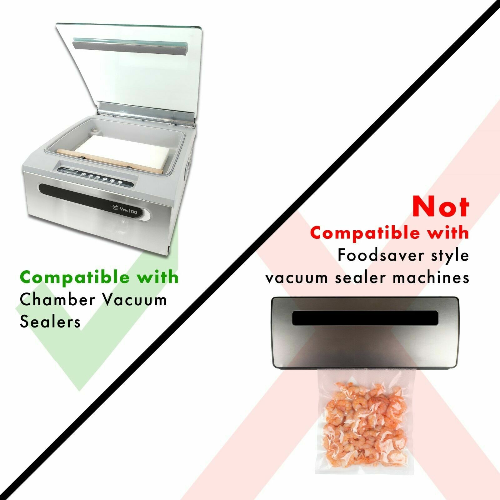 VacPouch - Chamber Vacuum Pouches, 3-4mil, 100 PACK