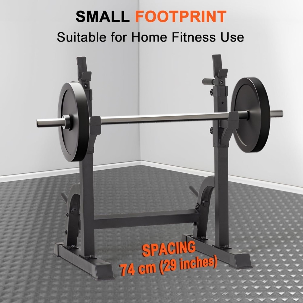 Adjustable Multi-Functional Bench Press Rack with Silent Quick-Adjust Tech