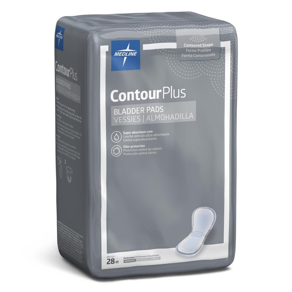 Medline Contour Plus Bladder Pads 28ct - NEW