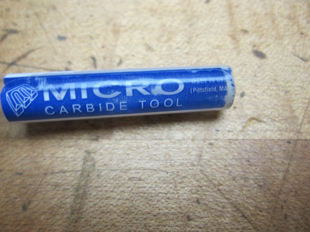 Micro 100 1/4" double end countersink solid carbide 6 fl 60 deg