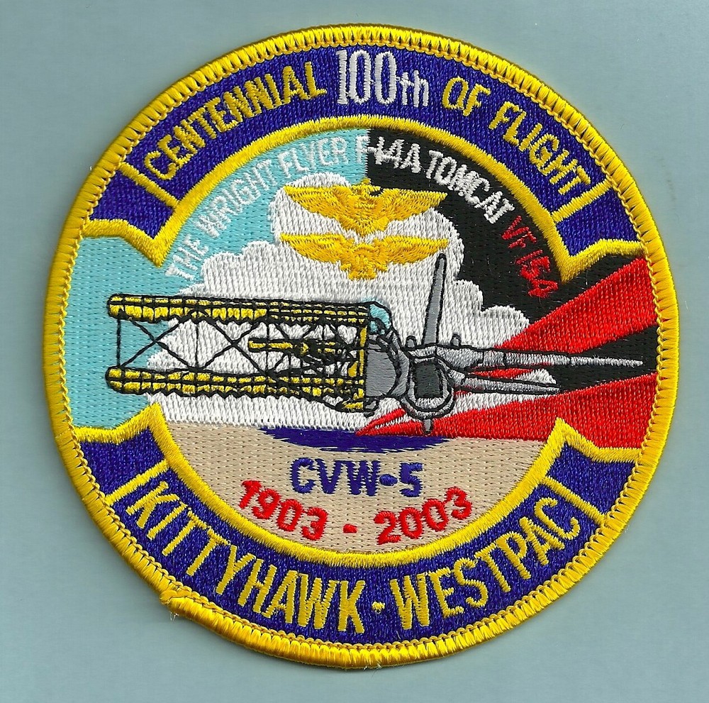 USS KITTY HAWK CVW-5 VF-154 CENTENNIAL OF FLIGHT PATCH