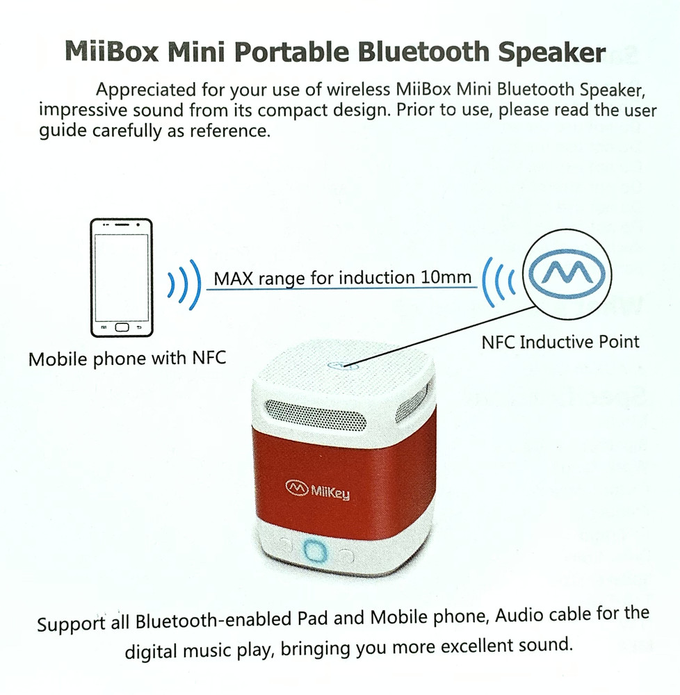 AudioBLUE-Wireless Portable Bluetooth Speaker MiiBox