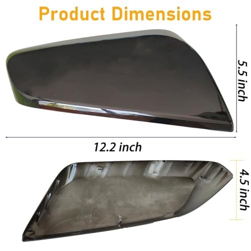 1 Pair Mirror Covers Compatible with Che-vy Impala 2014-2020 Replace 22997386