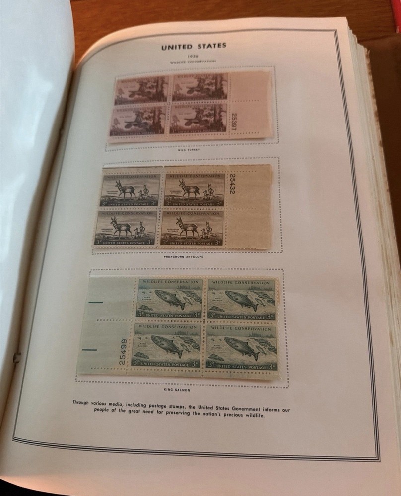 H.E. Harris United States Plate Block Album Volume 1 with Mounted Plate Blocks