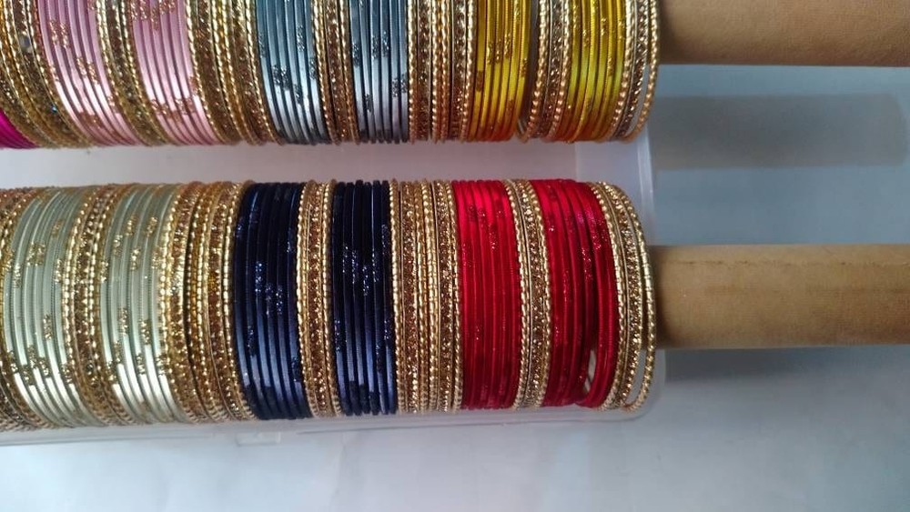 Bollywood Indian 168 Metal Non Precious Bangles Set