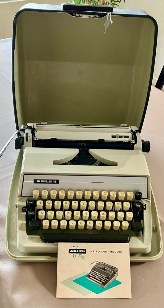 Mint Condition 1972 Adler Vintage Model J2 Typewriter, fully functional