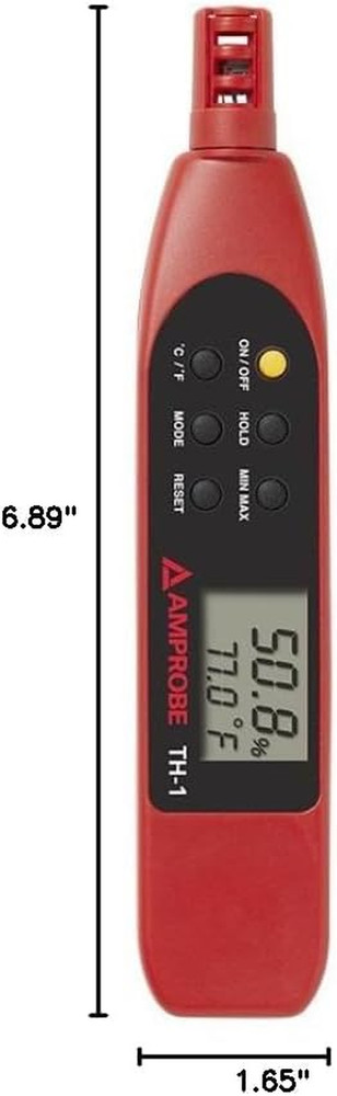 TH-1 Compact Humidity Meter - Precision Probe for Accurate Readings