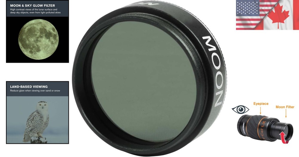 Celestron 1.25” Moon Filter: Essential Astronomy Accessory for Stunning Viewing