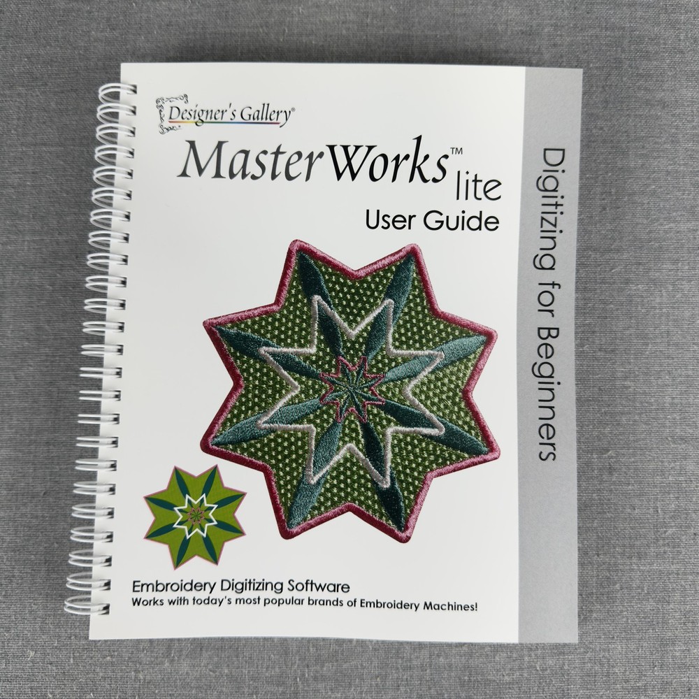Designer's Gallery MasterWorks lite Embroidery Digitizing Software Windows CD