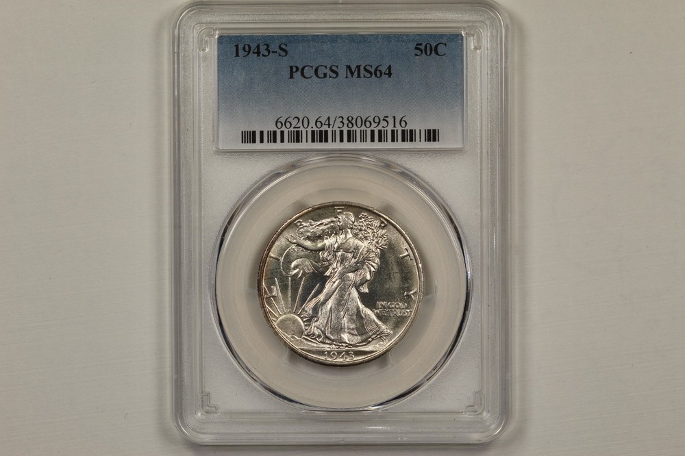 1943-S Walking Liberty Half Dollar PCGS MS64