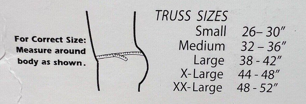 AT Surgical Hernia Support Truss, Slim Adjustable Straps- Left, Right, or Double