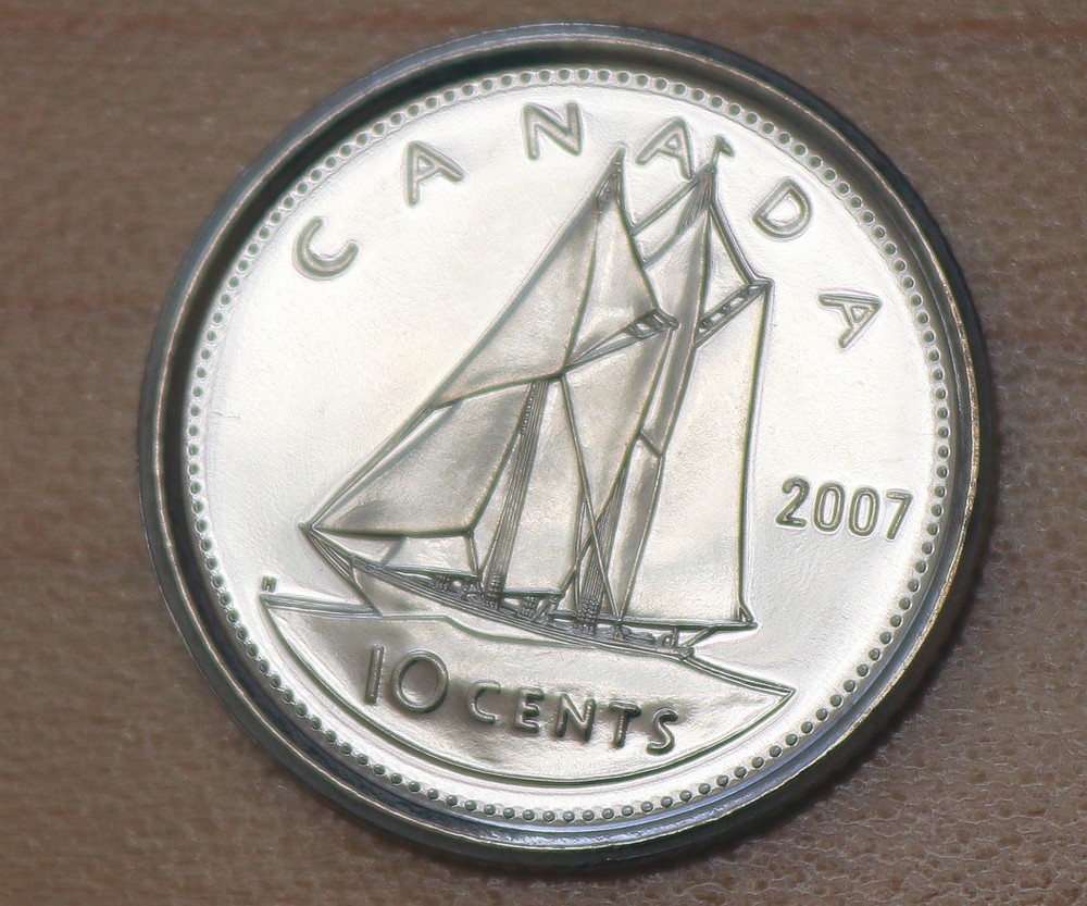 2007 Canada 10 Cents Unc.